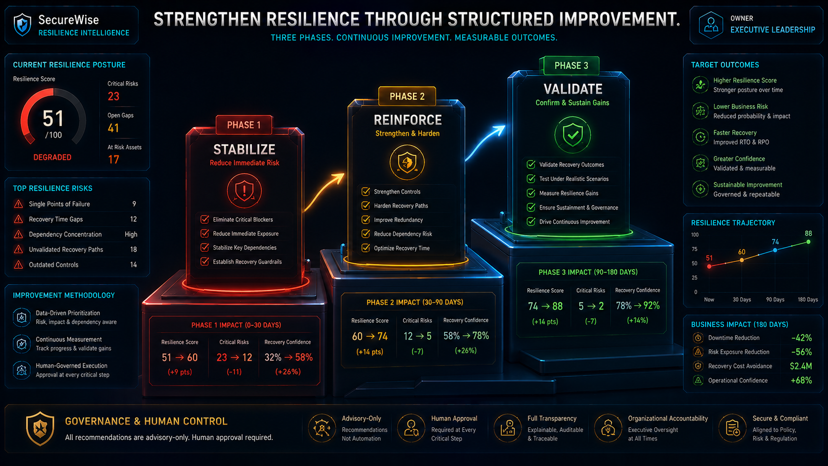 Three-Phase Reinforcement Planning