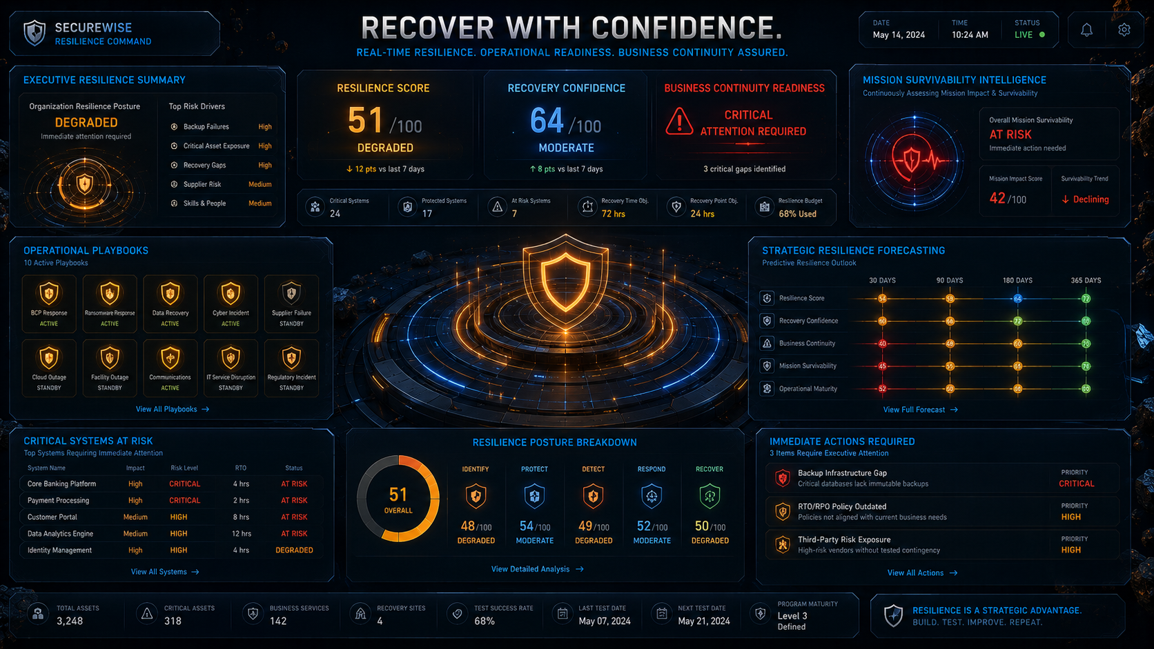 Cyber resilience is more than recovery plans. Graphic